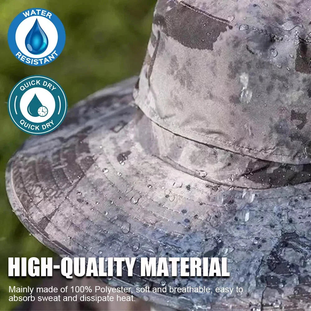 Solar & USB Powered Fan Outdoor Fishing Hat Sunscreen Sun Hat with Dual Fan New