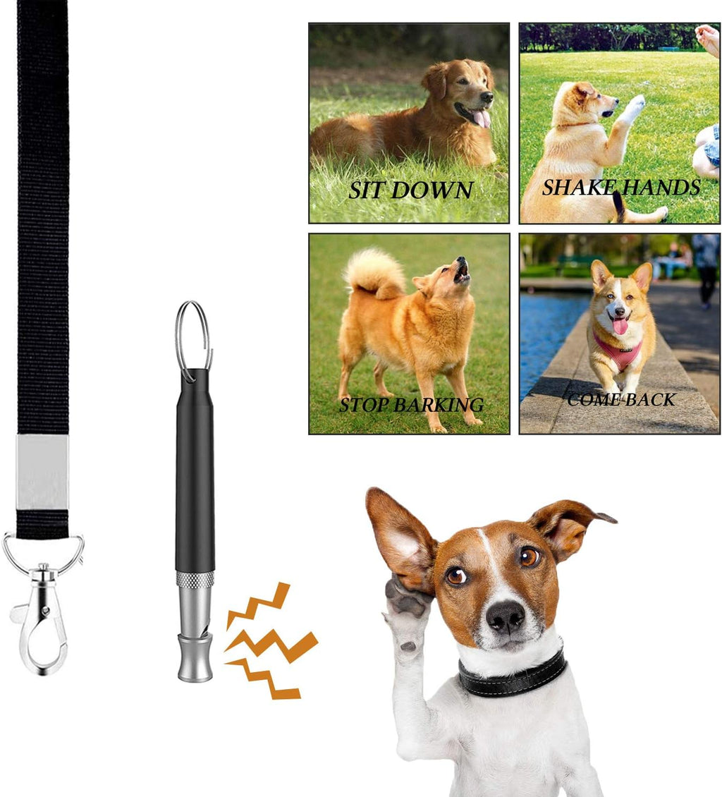 Ultimate 4-In-1 Dog Training Set - Perfect for New Pet Owners: Treat Pouch, Whistle, Doorbells & Clicker (Black)