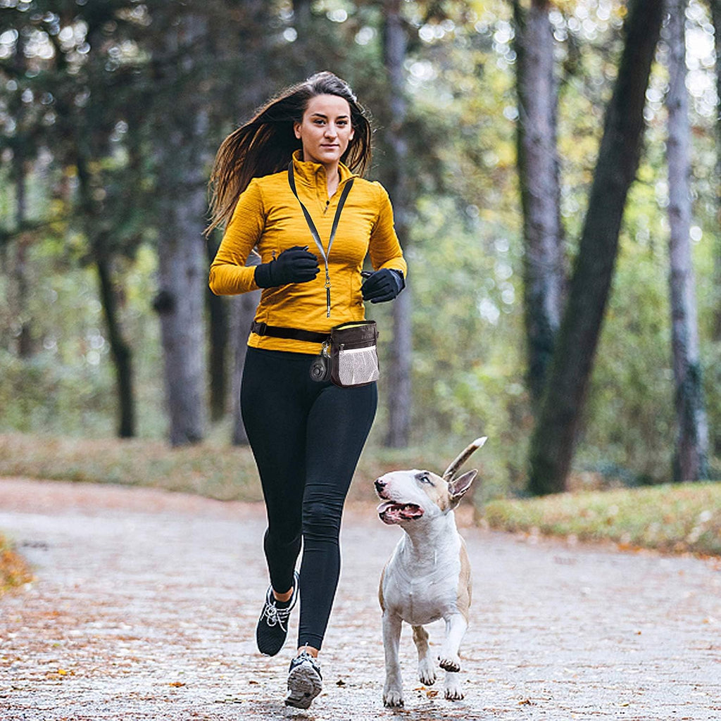 Ultimate 4-In-1 Dog Training Set - Perfect for New Pet Owners: Treat Pouch, Whistle, Doorbells & Clicker (Black)